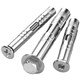 Tianzhuo Hardware 304 stainless steel expansion screw flat head inner expansion outer hexagon lengthened expansion bolt countersunk head pull burst tube explosion 304 outer hexagon M6*80-2 pieces