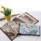 Gold (Kingshore) Gold Baumwolle reine Baumwolle 5 Packklasse ein kleines Handtuch -Cartoon Kindergarten Kindertuch Baby Baumwolle Waschen SNT1047 (braun 3 Grün 2) 5