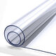 Table mat transparent pvc soft glass plastic 140cm waterproof, oil-proof, scalding-proof, odorless and dust-proof, transparent 1.5mm for home use 140*300cm