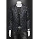 DK Brand Men's Clothing Free Casual Casual's Men's Spring and Automne Mabe imprimé Slim Fit et Suit formel Formel Suit Business Suit Business Black XL Prid.