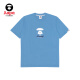 AAPA Men's Spring y Summer Ape Face Doodle Letting Tendencia de impresión Fina delgada Camiseta de manga corta 1278xxk Bkx/Black S