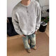 Chestnut Gray American Henley Collar Sweater Men's Autumn and Winter Premium Lazy Style Bottoming Sweater Cleanfit Inside 1961-Light Gray XL (Recommended 115-135 Jin Jin equals 0.5 kg)