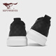 Sept Wolves Chaussures masculines pour les nouveaux chaussures en tissu d'été pour les chaussures de toile à semelle molle légère à tendance légère et polyvalente des hommes