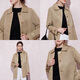 Klassische Geschichte (Jane Story) Einfache und elegante Mittellänge-Trenchcoat für Frauen 2025 Neue Spring High-End-Feste Farbe Dünner Grabenschicht kleiner Menschen Pink M