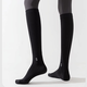 St. Xian pressure calf socks for women in spring and autumn, non-slip, professional fitness, long-tube muscle compression socks, thin leg skipping socks, black, 34-41 yards/1 pair