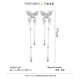 Bai Qixin Butterfly Tassel Earrings Women's Fashion Long Style Simple Light Luxury Niche Design High-end Elf Stud Earrings Tassel Earrings Butterfly Dream