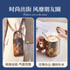 Strawberry Life (CMSH) Teacher Graduation Gift Don anniversaire Boîte personnalisée Cadeaux personnalisés pour filles Achat Gift Gift Portable Souvenir Set Coffee Color 420ML (Thermill + Ceramic Cup + Spoon)