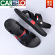 Kartelmarke High-End-Sandalen Herbst herbstlich trendy und modische Sandalen mit Dual-Purple Outer Wear-resistenter Strandschuhe schwarz 9793 38