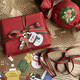 DOROCH Christmas wrapping paper 10 sheets with ribbon card Sydney paper Christmas gift Christmas Eve fruit material apple box