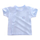 Small three-month-old baby short-sleeved top newborn summer ultra-thin 0-6 months 3-month-old category a pure cotton summer 73 size baby clothes F3 pure cotton short-sleeved bear powder 80 size, recommended 18-21 Jin Jin equals 0.5 kg