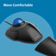 Kensington Souris Trackball Ergonomique Filaire USB Anneau de Défilement à Deux Boutons Noir Bleu
