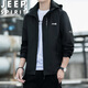 Jeep Spirit Jeep Shock Jacket Chaqueta para hombres Spring and Autumn New Fashion Fashion Fashing Men's Clothing Dark Lan 2XL
