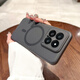 Heken frosted translucent magnetic charging suitable for Xiaomi 17pro mobile phone case with built-in lens film 15ultra all-inclusive ultra-thin 15pro hard shell Xiaomi 14 anti-fall protective case titanium gray ice mist frosted skin-feel magnetic suction for Xiaomi 15