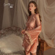 Gui Ruo (Gui Ruo) Pajamas sexy pour éviter les sexe et les sous-vêtements passionnés des seins passionnés pour éviter de retirer la tentation uniforme pour couvrir la jupe de la belle-mère des hanches 3879 Taro Purple (robe extérieur + ceinture) M sous-vêtements sexuels non seulement améliore les hommes améliorent les hommes