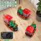 Chisen Children's Electric Spray Dampf Train Toy Universal Lokomotive Model Jungen San Stoßfänger Auto 1-3 Elektrische Universal Spray Train-Red QB-34 Batterieausgabe + 3 Abschnitte 5 + Schraubendreher