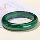 Cold Bamboo Malachite Bracelet with Clear and Simple Texture, Round Bar Bracelet, Hand Accessories for Couples, Circle Mouth 58-59