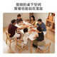 Jingjing Tokyo Made Home Simple Slate Dining Table Home Dining Table Small Apartment Dining Table Solid Wood Dining Table and Chair Combination 1 Table 4 Chairs 1.4M