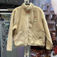 Nike (NIKE) jacket men's clothing Spring 2025 CNY Dragon Year limited new three-hook imitation lamb standing collar sports casual clothing FZ6194-126 milk tea color L