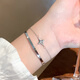 KZD Old Phoenix 999 Silver Bracelet Girls Star Bracelet Bracelet Light Luxury Niche Exquisite Bracelet Feeling Bracelet Star Can Double Layer Bracelet-s925 Silver
