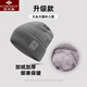 Yu Zhaolin men's hat plus velvet knitted hat autumn and winter warm woolen hat unisex versatile thickened velvet comfortable woolen hat knitted headband black one size