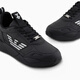 Emporio Armani/Armani offizielles Flaggschiff EA7/Neue Männer und Frauen Paare mit dick gelösten Sportschuhen 2025 Sommer M826-Black/Silber 36