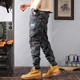 Berühmte Sommer-Tarnung Overalls für Männer losen Krawatten Casual Hosen für Männer Stretch Sport Multi-Tocket Harem Hosen Kamel 28 [90-110jin [Jin gleich 0,5 kg]]]