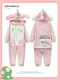 Femaibo pareja de pijamas de una pieza femeninas en otoño e invierno dibujos animados de terciopelo de coral más terciopelo ropa de hogar espesada para hombres para hombres de terciopelo de coral suelto# 3893# cremallera una pieza S 150 cm de peso para mujeres 70-80Jin [Jin equivale a 0.5 kg]
