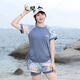 督型（DUXING）泳衣女2025新款游泳衣女款保守大码胖微胖女孩泡温泉分体泳装 6167黑配灰 M 建议80-95斤