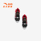Anta-Kinder-Sneaker-Kinderschuhe 2025 Frühling Neujahr Knopf Knopf Gesichtsbeleuchtung Freiläufe Schuhe [Herren Neujahr] Schwarz/Klassiker Rot/Silber 9904-5 32