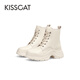 KISSCAT KISSING CAT WINTER URBAN COMESOT Универсальный Martin Boots Short Boots Women Ka54719-57 Молоко белый 39