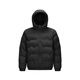Semir down jacket men's winter 90 velvet waterproof jacket straight-filled velvet seamless taped solid color hooded 101724113101