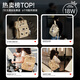 Kadipa Mommy Bag Backpack New Fashionable Outing Large Capacity Multifunctional Mother and Baby Bag Magnetic Milk Tea Brown