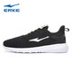 Hongxing Erke Men's Shoes Sports Shoes Comfortable Casual Running Shoes Light Soft Soled Mesh Shoes Jogging Shoes Men's Black/White 41