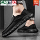 Cartelo viejos zapatos de tela de Beijing para hombres nuevos zapatos de lienzo transpirables zapatos de conductor de solo zapato suave para hombres.
