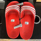 Adidas (adidas) men and women's simultaneous sandals ADILETTE AQUA comfortable EVA sole non-slip wear-resistant beach sports slippers G15886 red 46 (285mm)
