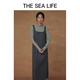 THE SEA LIFE欧海一生 连衣裙女24秋季柔软垂顺舒适优雅大方背心连衣裙C12211 苜蓿灰 M