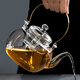 Tachimis Touch Miss Japanese Electric Ceramic Stove Small Kettle Tea Choiler à la vapeur et à la cuisson à double usage de thé à usage de thé à double usine Potage en verre Xinglang + Zhiwei Electric en céramique poêle [Yabai] 701ml (inclusive) -800 ml (inclusive)