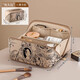 Mai Shute Cosmetic Bag Women's Large Capacity 2025 New High-End Portable Travel Cosmetic Wash Storage Bag Mocha Brown