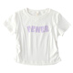 Pitt Pitt Girls Kurzarm T-Shirt 2025 Neue Kinder Sommer Dünne weiße kurze T-Medium Große Kinder modische Top 18848 Weiß + 9889 Weiß 170 cm
