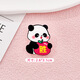 Dai Yan Inspirational Text Panda Brooch Cartoon Children's National Trend Badge School Bag Decoration Cute Chinese Style Acrylic Badge Panda Brooch 6 Pack