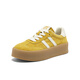 Bestou Spring and Summer Shopping Mall New Retro Sole Sole Silver German Training Shoes Fomen's Women's Casual Sports Chaussures i9227cm4 jaune / blanc 36