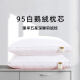 Yixin Xina Goose Down Pillow 100% White Goose Down Down Pillow Full Goose Down Pillow Core for Sleeping Special Cervical Support to Help Sleep Home 95 White Goose Down Deep Sleeping Pillow - White Low Pillow One Pack