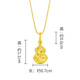 Chow Tai Fook Exploding Broken Gold Gourd, which means good fortune and fortune, 18K gold pendant as a birthday gift. Multiple options to choose from. E128903 K Yellow