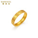 Saffir ancient gold ring pure gold 999.9 auspicious gold couple ring men's ring 18# about 4.65 grams