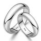 Nilan pt950 platinum ring ring PT950 platinum pair of rings for men and women, glossy simple pair of open and closed 5MM men's rings No. 20