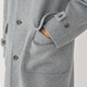 Muji Labo Men's Men's Cashmere Mlean Hooded Woolen Coat Veste d'hiver AF011A4A GREN LIGHT L (175 / 100A)