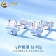 China Gold (CHINA GOLD) Clover Earrings for Women PT950 Platinum Earrings Platinum Earrings Niche Wedding and Birthday Gifts for Girlfriends Platinum Clover Earrings About 1.5g