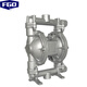 FGO pneumatic diaphragm pump aluminum alloy + Teflon diaphragm GTQBY-25LF DN25 flow rate 4m3/h