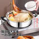 KEGOO soup pot, hot pot, gas stove, induction cooker, universal 28cm soup and porridge pot, thickened stainless steel KG114
