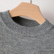 Late White New Product 2025 Autumn Gentle Age-Reducing and Younger Sweater Comfortable Loose Fashionable Versatile Knitted Sweater Women Gray M